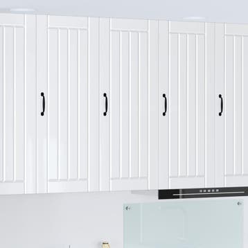 vidaXL Wandkast LUCCA Hoogglans Wit 40 x 31 x 100 cm Bewerkt, Verzenden