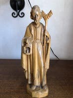 Sculpture, Sint Jozef met Lantaarn - 32 cm - Bois - 1950