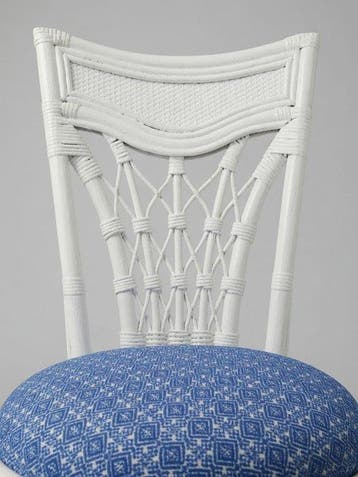 Chaise - chaise décorative en rotin vintage des années 1980
