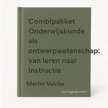 Combipakket Onderwijskunde als ontwerpwetenschap: van leren, Boeken, Studieboeken en Cursussen, Verzenden, Gelezen, Martin Valcke