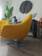 Lounge stoel - Katoen, Hout, Metaal - Twee loungechairs in