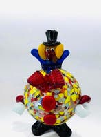 Filippo Maso - Sculpture, Clowns - 17 cm - verre de Murano -