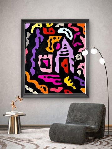 Nuno Barbedo (1983) - Home Sweet Home (XL Size Painting), Antiek en Kunst