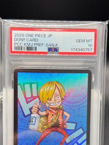 Bandai - 1 Graded card - One Piece - Sanji OP01-016 - PSA 10, Nieuw