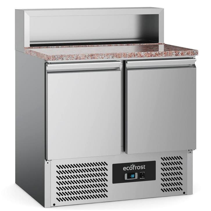 Pizzawerkbank | 240L | 2 Deuren (1/1 GN) | Boven 5x 1/6 GN, Articles professionnels, Horeca | Équipement de cuisine, Envoi