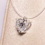 Hanger - 14 karaat Witgoud - 3.03ct. tw. Diamant (Lab-grown)