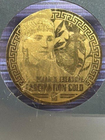 Congo. 100 Francs Fascination Gold - Priams Treasure - 1/200
