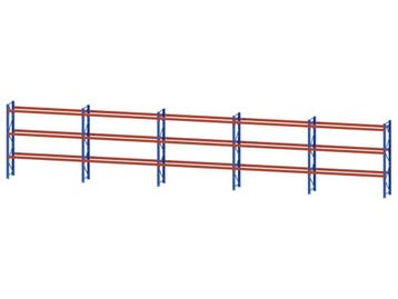Palletstelling - 6 staanders 2900x800mm - Tot. lengte: 15m01, Ophalen of Verzenden