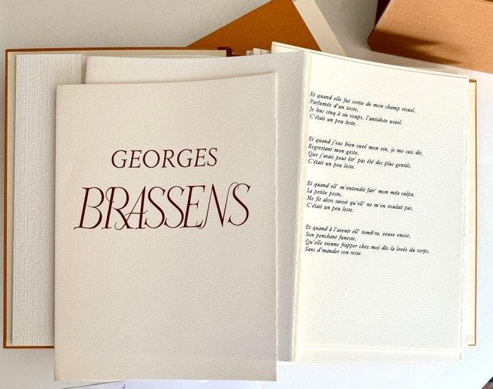 Georges Brassens/ Eric Battista - Georges BRASSENS - 1983, Antiek en Kunst, Antiek | Boeken en Manuscripten
