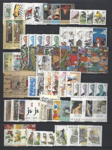 Belgique 1995/1999 - 5 volumes annuels complets, parfaits, Gestempeld
