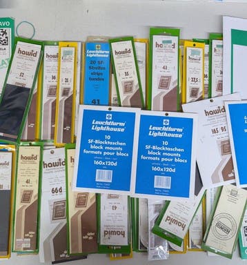 Klemstroken voor postzegels - Partij Hawid, Davo en, Postzegels en Munten, Gestempeld