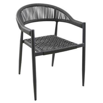 Stoel | VOLGA | Aluminium Rotan/Aluminium | Grey |, Verzenden, Nieuw in verpakking