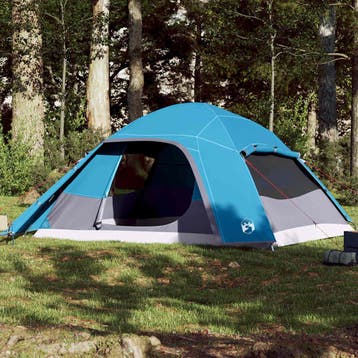 vidaXL Koepeltent 6-persoons waterdicht blauw, Verzenden, Nieuw