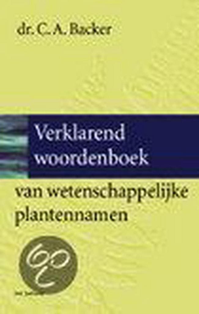 VERKLAREND WOORDENBOEK WET PLANTENNAMEN 9789025495350, Boeken, Wetenschap, Zo goed als nieuw, Verzenden