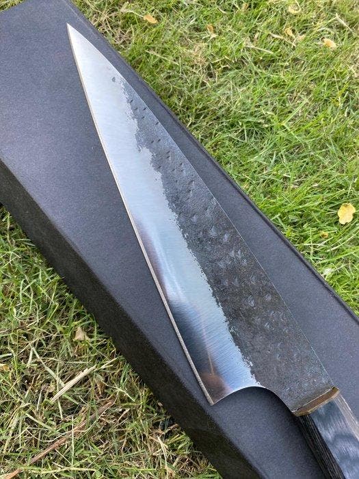 Keukenmes - Santoku - 440C hoog-koolstof roestvast staal -, Antiquités & Art, Antiquités | Ustensiles de cuisine