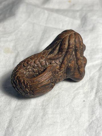 Geen reserveprijs - NINGYO (Zeemeermin) - Hout - signé -
