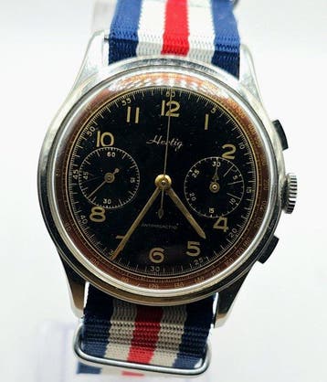 Charles Hertig SA - Hertig Stahl Chronograph - Kaliber, Nieuw