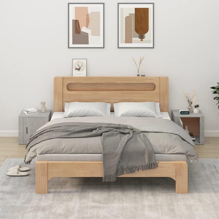 vidaXL Nachtkastjes 2 st 50x39x47 cm betongrijs, Maison & Meubles, Armoires | Autre, Envoi