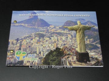 2 Eiro Vatikan 2 Euro 2013 Weltjugendtag in Rio im offizi..., Verzenden
