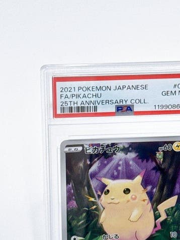 Pokémon - 1 Graded card PSA 10 Pokémon Japanese Pikachu 25th, Hobby en Vrije tijd, Nieuw
