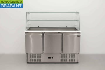 HCB RVS Saladette Koelwerkbank 3 deuren 1/1 GN met, Ophalen of Verzenden, Nieuw in verpakking