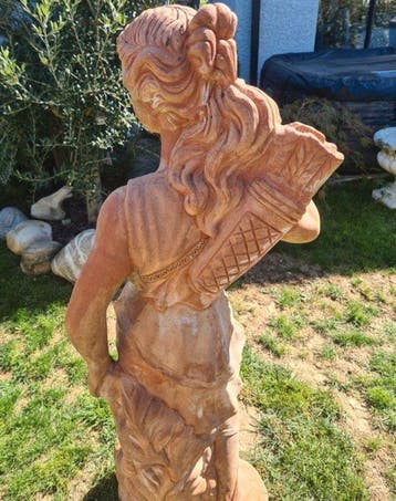 Beeld, Garden dame - 133 cm - Terracotta