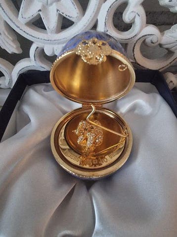 Œuf Fabergé - Fabergé Style Limoges Imperial Elephant Egg -