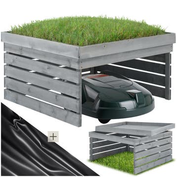 Garage voor robotmaaier Hortus, hout, beplantbaar dak, Verzenden, Nieuw