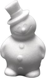 Styropor Piepschuim Isimo Sneeuwman 17 cm, Nieuw