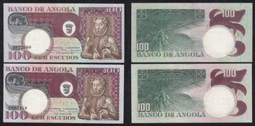 Angola. - 20 Banknotes Escudos - 1973 - Pick 105 and Pick
