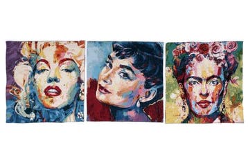 45 x 45 cm!!! 3 fantastische wandtapijten die mythen uit het