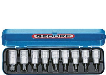 TX20 - TX60 Torx 1/2 Gedore Schroevendraaier Socket, Verzenden