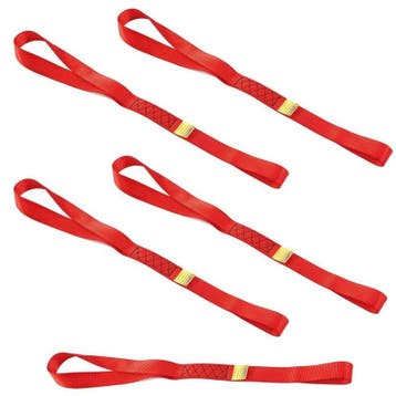 Set van 5 stuks spanbanden 60 cm met dubbele lus / sjorband, Ophalen of Verzenden, Nieuw