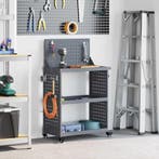vidaXL Gereedschapswagen Antraciet 65 x 35 x 111 cm, Verzenden