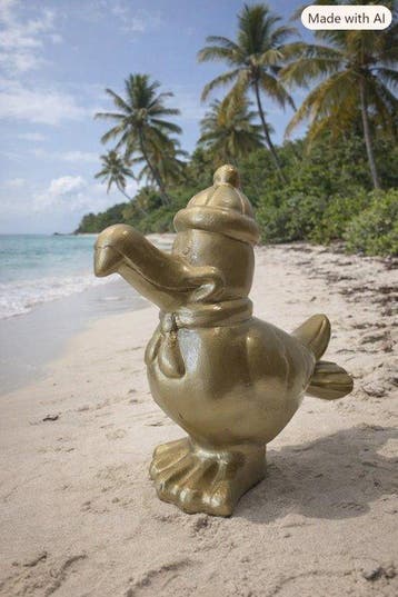 Art House - Beeld, XXL***GOUDEN UITGESTORVEN DODO*** - 30 cm