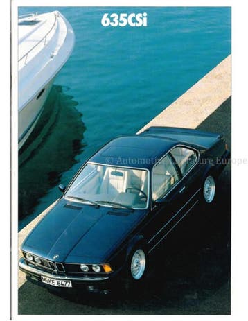 1988 BMW 6 SERIE BROCHURE FRANS, Nieuw