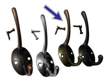 Set van 6 metalen haken, hangers voor jassen en hoeden (kle, Verzenden, Nieuw