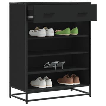 vidaXL Schoenenkast 75x38x97,5 cm bewerkt hout en metaal, Huis en Inrichting, Kasten | Schoenenkasten, Verzenden, Nieuw