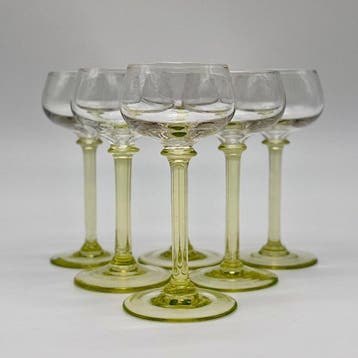 Verreries Doyen - Verre à vin (6) - Ouraline - VASELINE