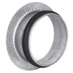 Plat aftakstuk (opschroefring) Ø 160mm met rubberdichting, Verzenden