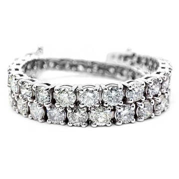 Zonder minimumprijs - Armband - 14 karaat Witgoud - 7.45ct., Nieuw
