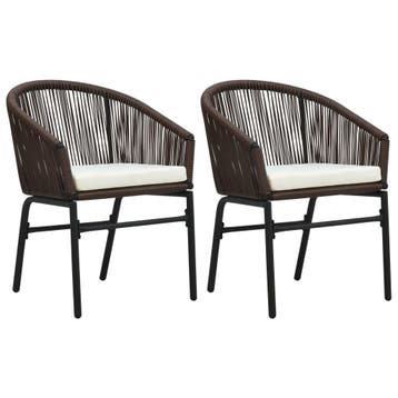 Tuinstoelen PE-rattan | Tweede kansje | OP = OP!, Verzenden, Gebruikt, Rotan