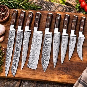 Keukenmes - Kitchen knife set - Staal - Noord Amerika -
