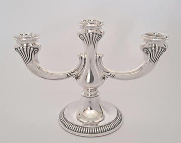 Gottlieb Kurz - Chandelier candélabre de table à trois bras, Antiquités & Art