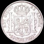 Spanje. Alfonso XII. 50 centavos 1880 Manila. (Zonder