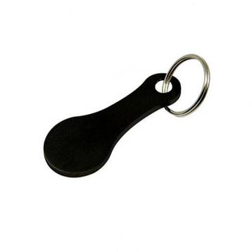 Winkelwagenmunt - Boodschappenmunt Sleutelhanger - Zwart, Verzamelen, Verzenden, Nieuw