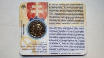 Slowakije. 2 Euro 2018 Slovak Republic (Zonder, Postzegels en Munten