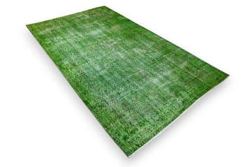 vert vintage - Tapis - 275 cm - 160 cm -  fait main
