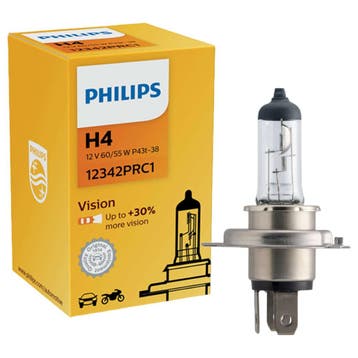Philips H4 Vision 60/55W 12V 12342PRC1 Autolamp, Verzenden