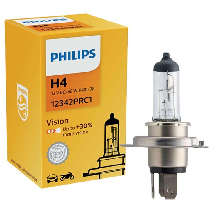 Philips H4 Vision 60/55W 12V 12342PRC1 Autolamp, Autos : Pièces & Accessoires, Éclairage, Envoi